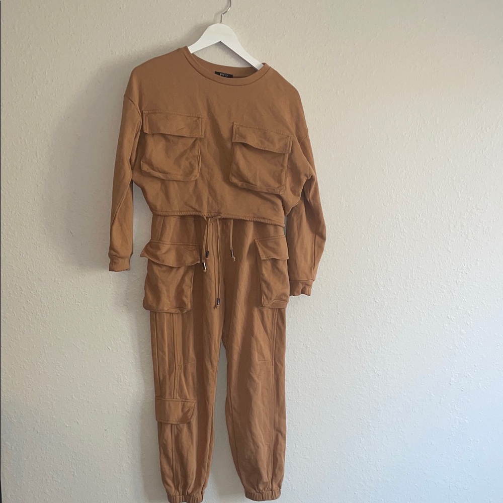 PRIVY Women's Tan Jumpsuit